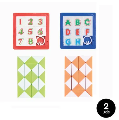 Set 2 Juguetitos Para Piñata Serpiente y Puzzle Surtido