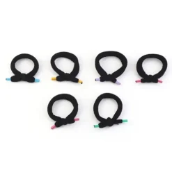 Set Mini Coleteros Nudo Negro 6pcs