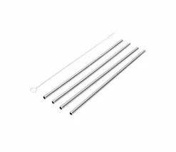 Set 4 Pajitas Acero Inox 21,5cm