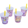 Set 4PCS Vaso Caña PP Joy 285 ML Bluey