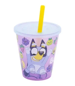 Set 4PCS Vaso Caña PP Joy 285 ML Bluey