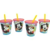 Set 4PCS Vaso Caña PP Joy 285 ML Mickey