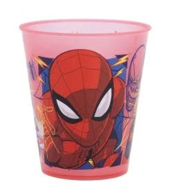 Set 4PCS Vaso PP Joy 285 ML Spiderman