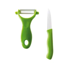 Set Pelador y Cuchillo Cerámica