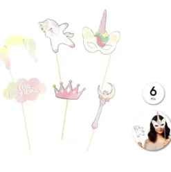 Set Photocall Unicornio 6pcs