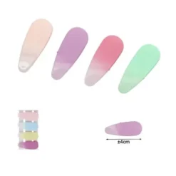Set Pinzas Para Cabello Colores 4pcs