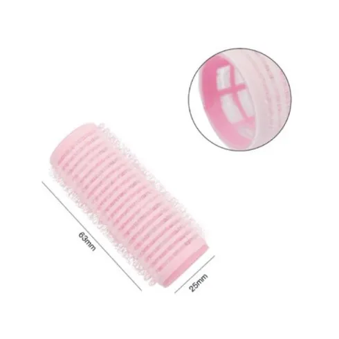 Set Rulos Pelo Rosas 2.5cm 5pcs