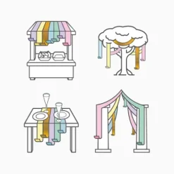 Set Tiras Decorativas Colores