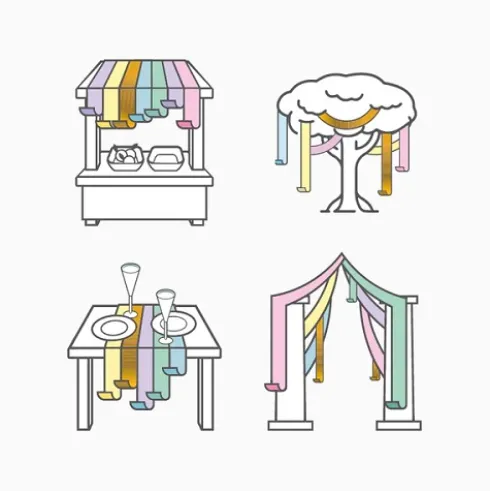 Set Tiras Decorativas Colores