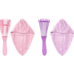 Set Toalla Para Cabello Con Peine Surt