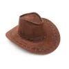 Sombrero Vaquero Marrón Oscuro Adulto