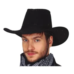 Sombrero Vaquero Negro Adulto