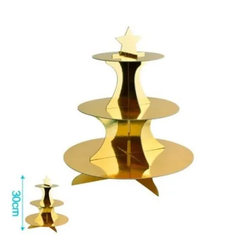 Soporte Cupcake Oro