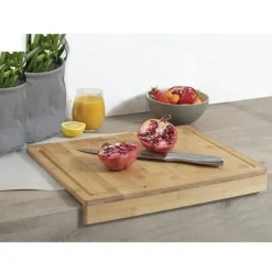 Tabla de Cortar Bambú con Reborde 35x24cm