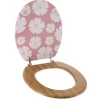 Tapa WC MDF – Aspecto Bambú Flower Power