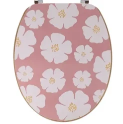Tapa WC MDF – Aspecto Bambú Flower Power