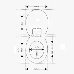 Tapa WC MDF – Negro Mate