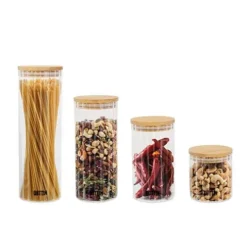 Tarro Borosilicato Ottico Bamboo