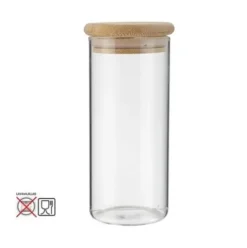 Tarro Borosilicato Tapa Bambú Lacio