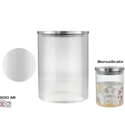 Tarro Borosilicato Tapa Metal Elen