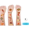 Tattoo Temporal Baloncesto 7.5cm 6pcs