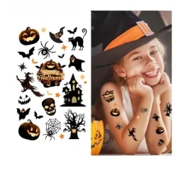 Tatuaje Halloween Infantil 14x22cm