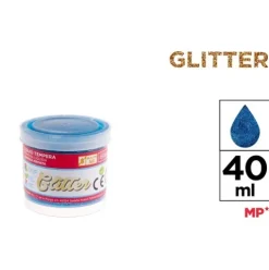 Témpera Purpurina 40ml Azul