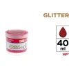 Témpera Purpurina 40ml Rojo