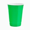 Vaso Bicolor Reutilizable Verde 450cc