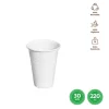 Vaso Irrompible Blanco 220cc 30uds