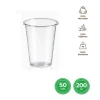 Vaso Irrompible Transparente 200cc 50uds
