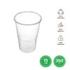 Vaso Irrompible Transparente 350cc 15uds