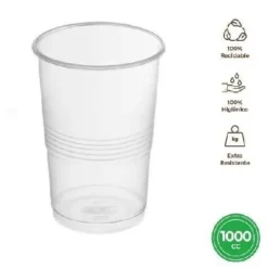 Vaso Litrona Irrompible Transparente 25uds