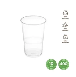 Vaso Reutilizable Transparente 400cc