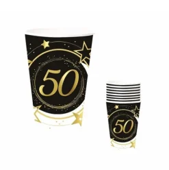Vasos Cartón 50 Años 240ML