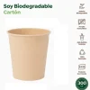 Vasos Cartón Biodegradable Nature 300cc 12uds