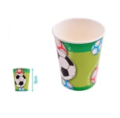 Vasos Cartón Fútbol 200ml
