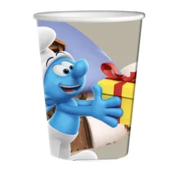 Vasos Cartón Pitufos 250ml