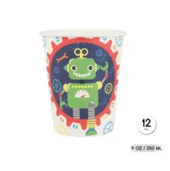 Vasos Cartón Robot 250ml
