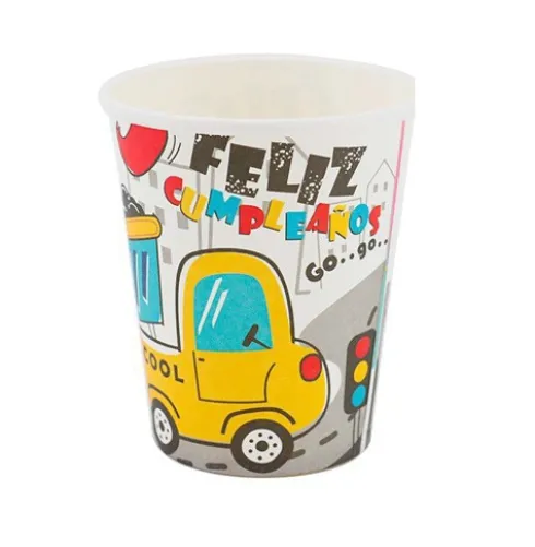 Vasos Cartón Vehículo 200ml