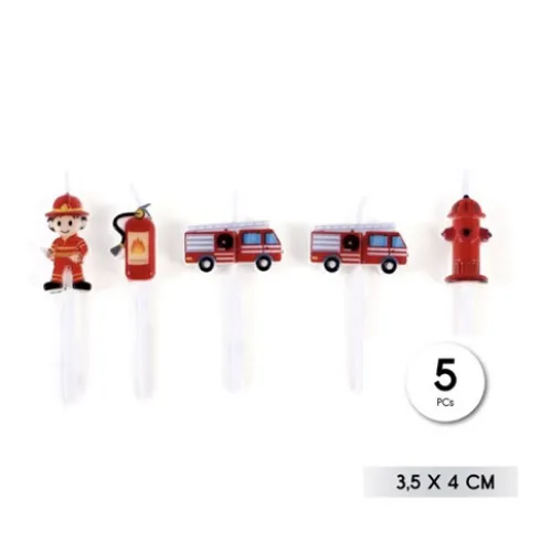 Vela Bombero 5pcs