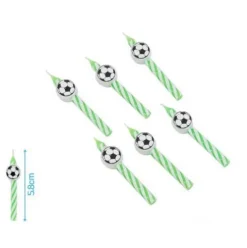 Velas Futbol 6pcs