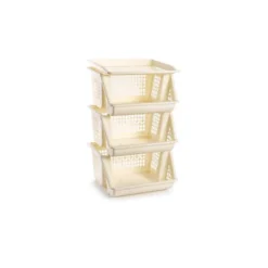Verdulero PP – Beige 3 Cestas