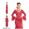 Vestido Sevillana Rojo Lunar Blanco Adulta